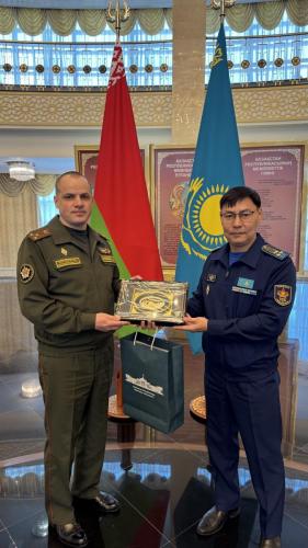 Рабочая встреча представителей военной науки Республики Беларусь с руководством Национального университета обороны Казахстана