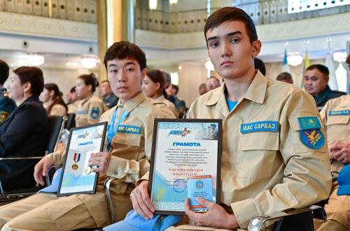 Состоялось чествование победителей республиканского военно-патриотического сбора молодежи «Айбын»