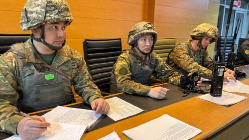 Будущие командиры отрабатывают управление боем бригады