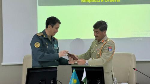 Лекция Военного атташе Исламской Республики Пакистан в Республике Казахстан